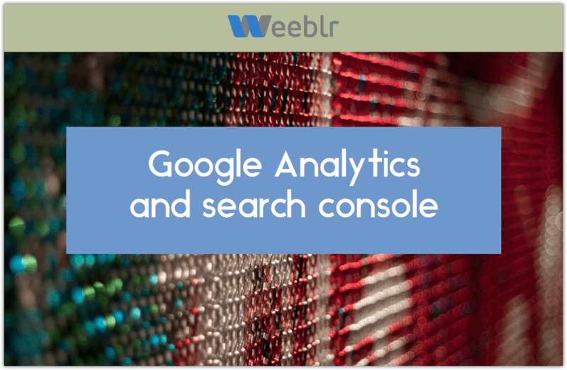 Analytics and Google Search console talk